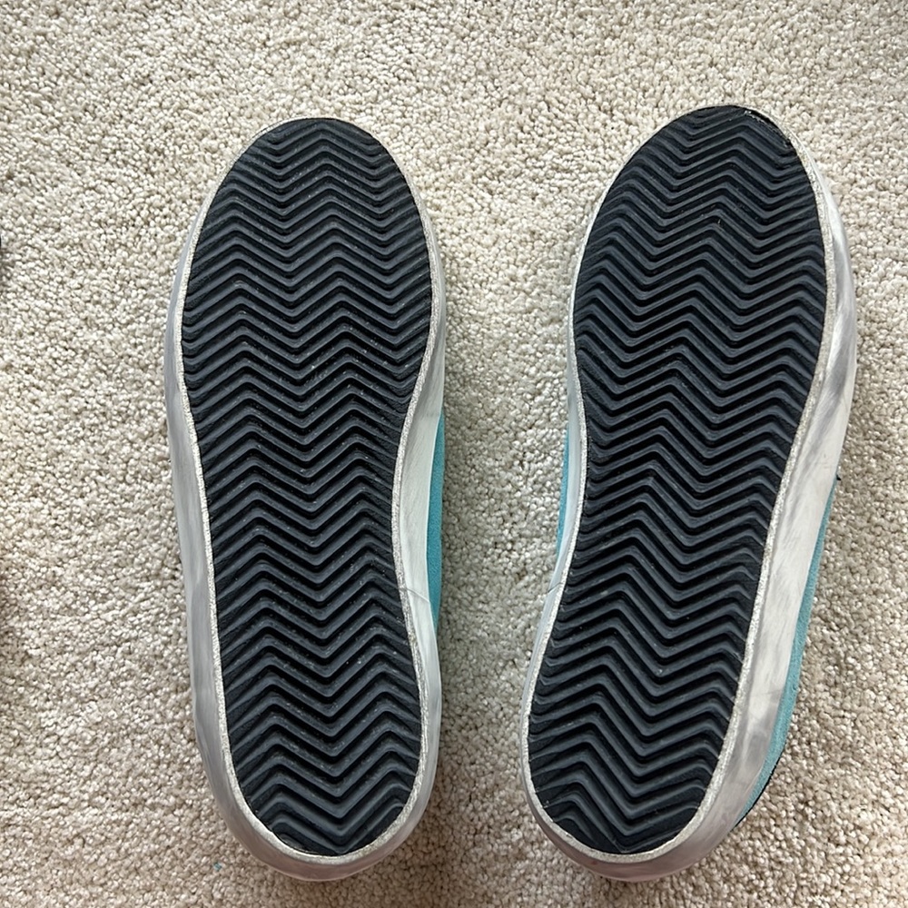 Golden Goose Blue and Silver Sneakers - Picture 4 of 6